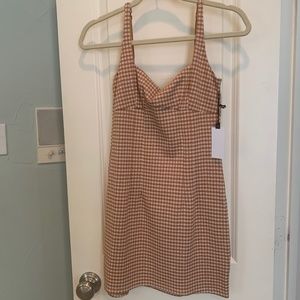NWT ASTR THE LABEL Gingham Dress